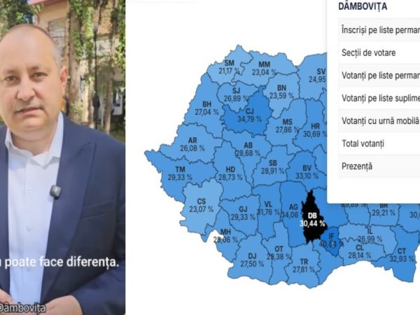 Deputatul dâmbovițean Daniel Blaga, după ce a votat: “Votul tău chiar poate face diferența!” Mii de voturi în plus la Târgoviște, în comparație cu primul tur.