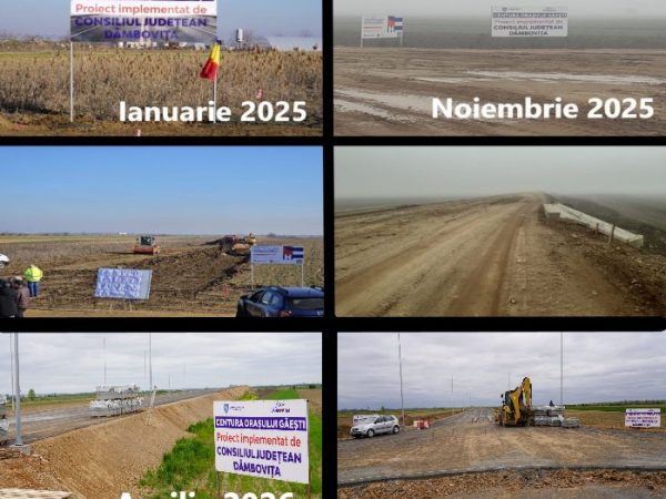 Centura orașului Găești – proiectul de 4,5 km, drum drept, pe câmp, pe care îl promit de aproape 5 ani, este aproape gata.  Încă o promisiune…