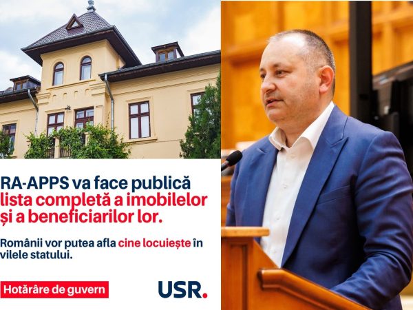 Lista cu beneficiarii de imobile RA-APPS va fi publică! Deputat Daniel Blaga: “Statul nu este proprietatea unei rețele de privilegiați!”
