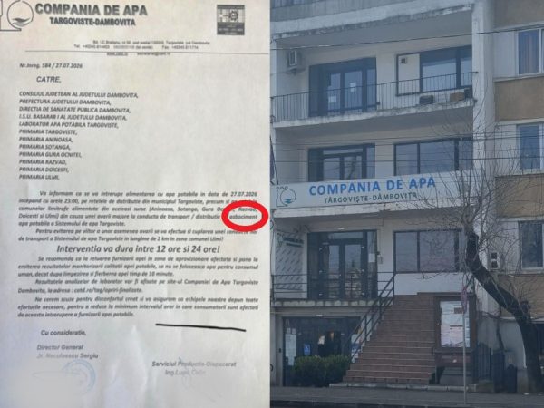 Ne otrăvesc cu bună știință!? Compania de Apă (CATD) anunță o avarie majoră, la o conductă de transport apă, din azbociment!!! Materialul este recunoscut ca unul cancerigen!